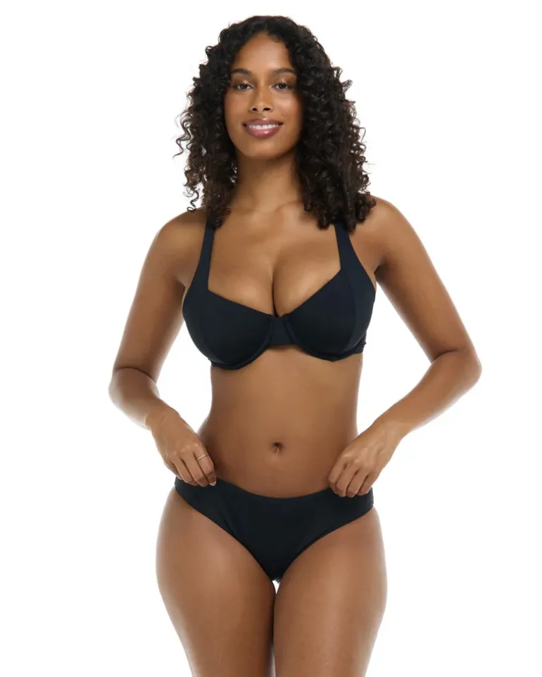 Maya D, DD, E & F Cup Top - BLACK LICORICE