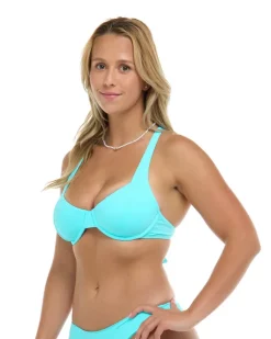 Maya D, DD, E & F Cup Top - CLOUD